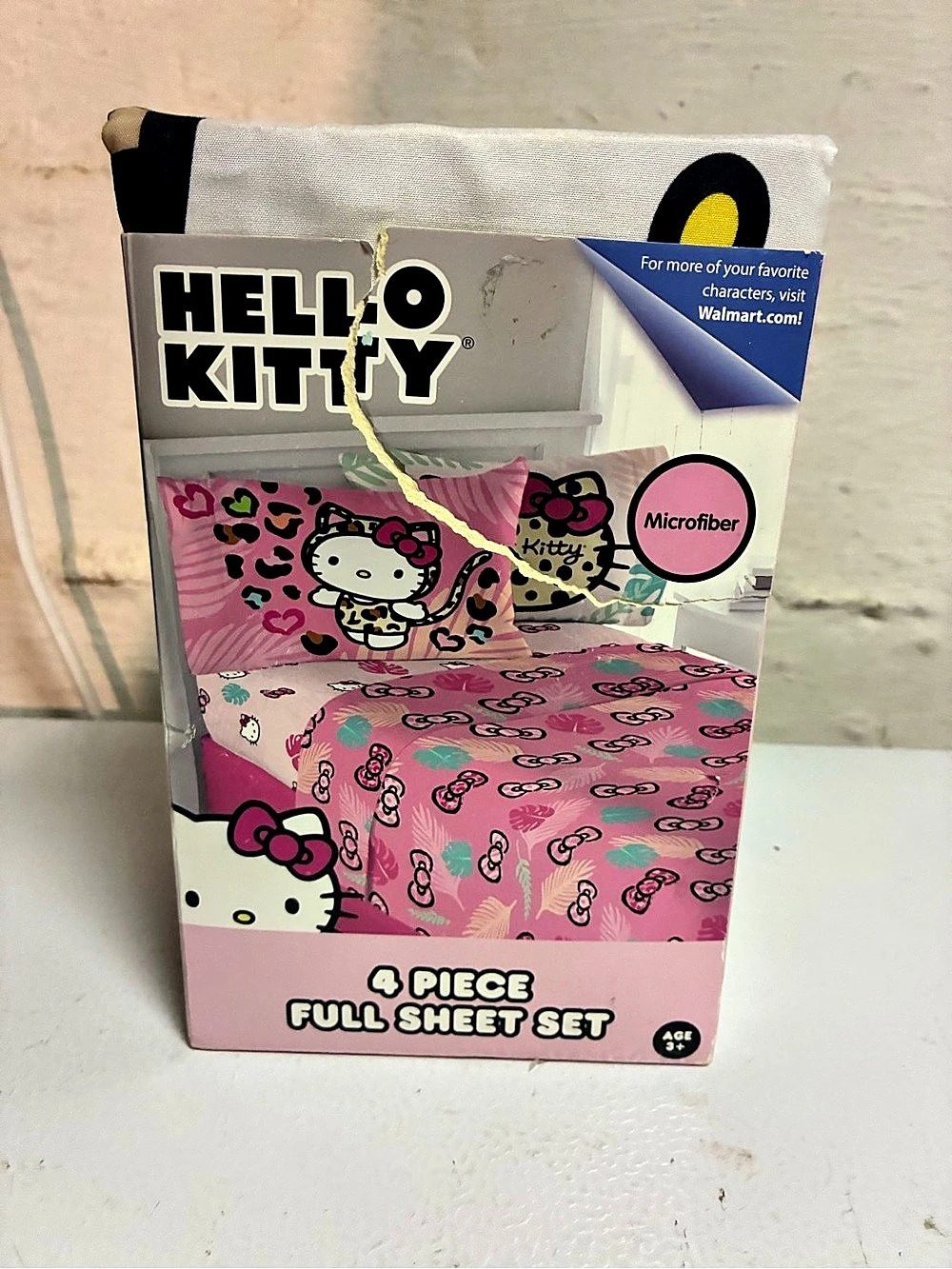 Hello Kitty Wild Jungle Full Sheet Set Full Pink & Black